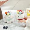 Cartoon Puppy Fruit Fork Colored Ball Stainless Steel Cute Dessert Fruit Fork Set Household Tableware Dinner Fork Kitchen Tools