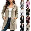 Sweat à capuche zippé décontracté à manches longues pour femme - Veste pour un usage quotidien