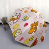 Rilakkuma,San X Automatic Folding Umbrella Simple 8 Rib Design, Bright Cartoon Pattern, Durable Iron Frame, Suitable For Travel, Outdoor, Be