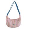 Casual Student Large-capacity Messenger Bag Women's New Striped Contrasting Color Versatile Shoulder Bag Personalized Commuter Dumpling Bag