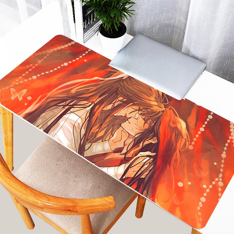 Popular Anime Mouse Pad HD Print Tian Guan Ci Fu Large Gaming Accessories Speed Gamer Extended Keyboard Pad Computer Mouse Mat