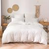 Bohemian Grid Tufted Duvet Cover Set All Season Comfortable Soft Comforter Cover Solid Geometric Texture Bedding Set for Bedroom