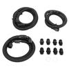 Transmission Cooler Lines Black Anodized Hose Fitting Kit Replacement for Chevy 6.6L for Duramax LLY LBZ LMM 2006‑2010
