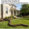 Gutter Downspout Extensions, Outer diameter 3" Downspout Extender for Rainwater Drainage,Flexible Drainage Pipe Suitable for 2"×3" and 3"×4" Downspout