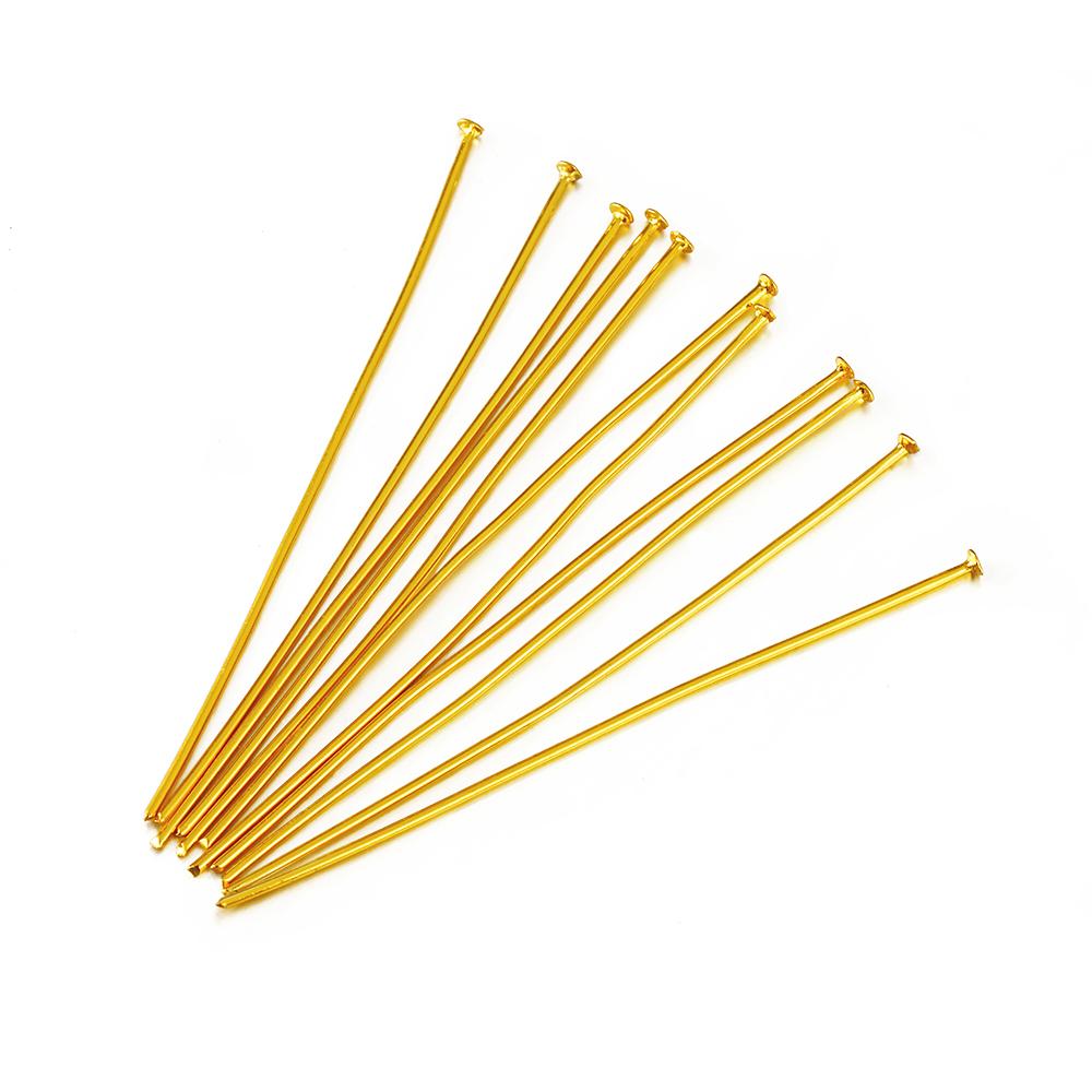 100pcs 50pcs Stainless Steel Headpin DIY Jewelry Accessories Earrings Beading Eye Pin Flat Head Pins For Jewelry Making Supplies