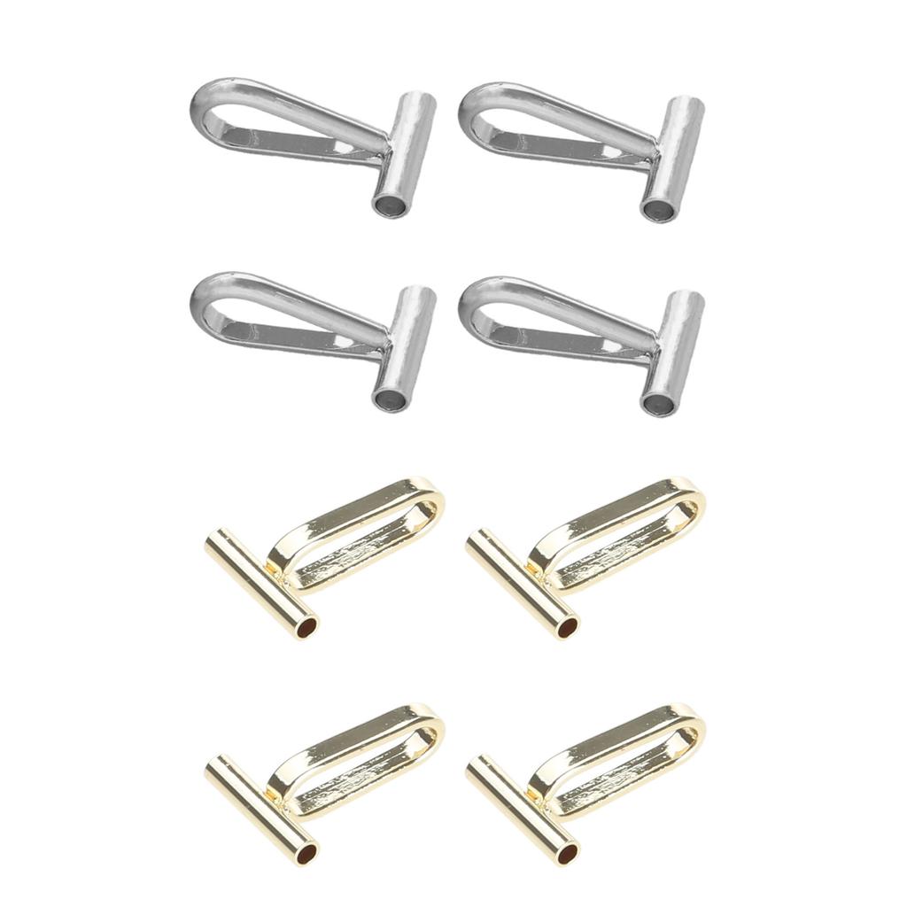 Brooch Converters 4pcs Copper Material Pin to Pendant Converters Brooch Converter for Changing Brooches Pins to Pendant