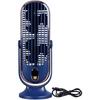 Heayzoki Tower Fan, Table Fan with 5 Speeds, Ultra Quiet Operation, Brushless Motor Tower Fan for Home Office Car (Blue)