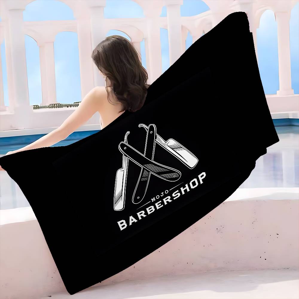 Vintage Sign Expert Barber Shop Big Microfiber Beach Towels Quick Dry Towel Sand Towels Pool Towel for Travel Swim Pool Yoga