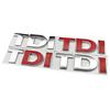 Volkswagen TDI 3D Metalowa Naklejka z Emblematem na Bagażnik - Modyfikacja i Dekoracja Karoserii Samochodu.