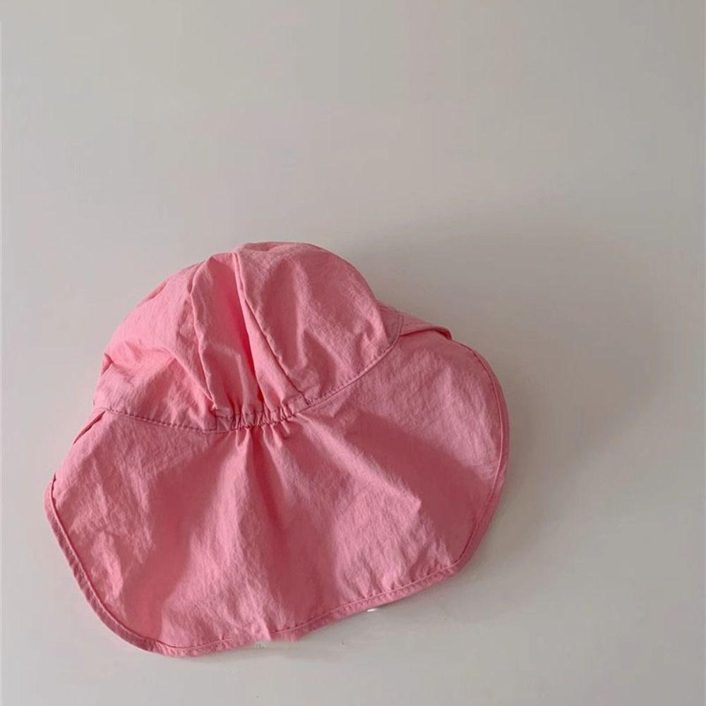 UV Protection Children Sun Hat Neck Ear Cover Sunscreen Bucket Hat Kids Beach Cap Travel