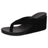 Small man increases the height of thick-soled flip-flops for women's outer wear in the summer of 2025, the new pinch foot versatile round head casual