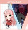 Ditf Darling In The Franxx Keyring Zero Two 002 Acrylic Keychain Premium Quality Gift For Anime Lovers