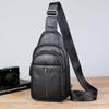 Men's First-Layer Cowhide Chest Crossbody Bag