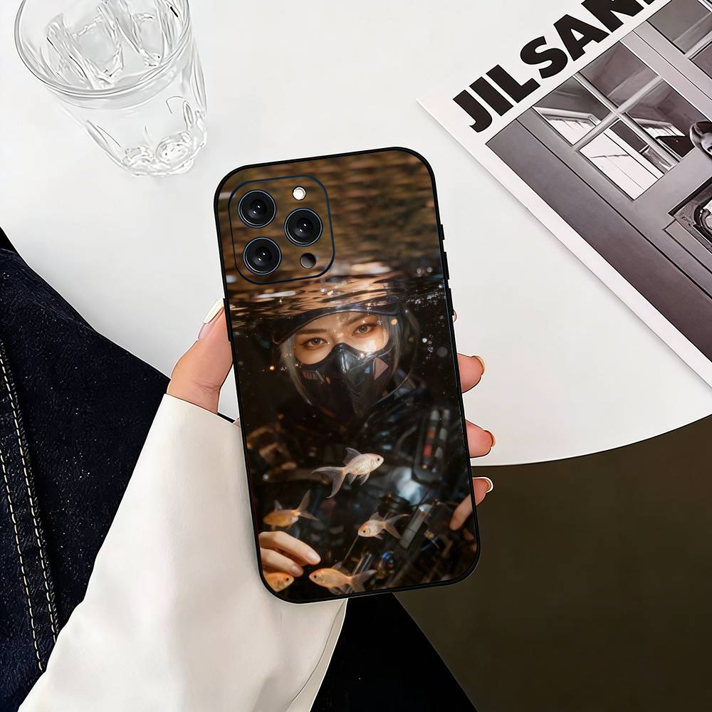 SPIEL D-delta force Handyhülle Für iPhone 17,16,15,14,13,12,11 Plus,Pro Max,XS,Weiche Silikon Schwarz Hülle