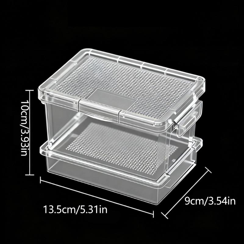 Insect Observation Case with See Through Viewing Window, Portable Breeding Container for Short Term Housing, Routine Monitoring and Study Display
