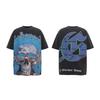 High Street Skull Man Short Sleeve Men'S Couple Dark Rock Trend T-Shirt Women'S Spring Summer