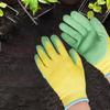 2 Pairs Latex Coated Gardening Gloves Thorn Proof Long Sleeve Gloves Durable Work Gloves