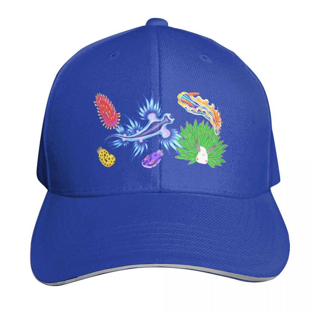 Rainbow Nudibranchs (Sea Slugs) AssortUnisext Baseball Cap Snapback Cap Sun Caps Fashion Beach Winter Hat For Women Unisexs