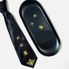 Punk Necktie With Adjustable Elastic Strap And Metal Insect Decors For Men Women Dark Fashion Cosplay Uniform Accessory