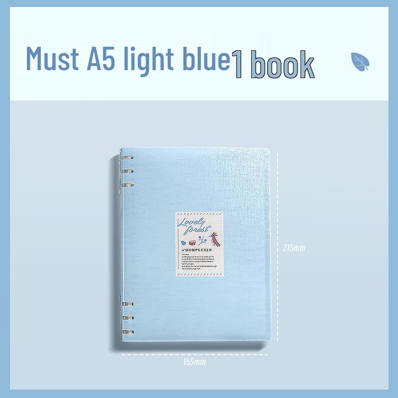 B5 Loseblatt-Notizbuch mit abnehmbarer Hülle | A5 Verdicktes Design | Schonend für die Hände | Perfekt für Gymnasium, Realschule und Bürogebrauch