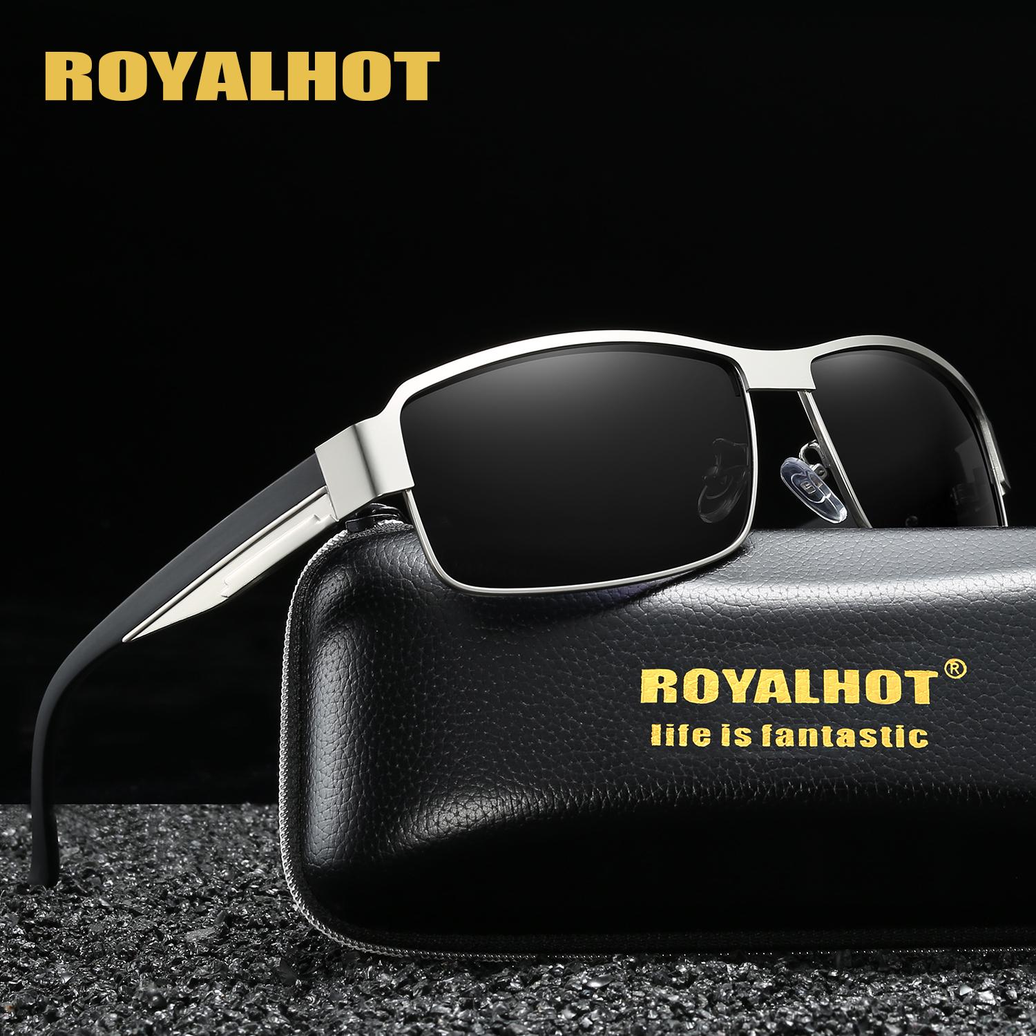 

Новые прямоугольные металлические поляризованные модные солнцезащитные очки