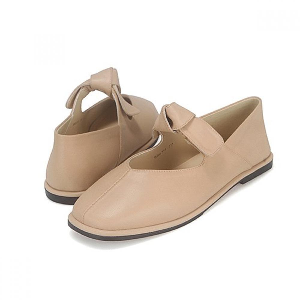 Barbara Leather Ribbon Mary Jane Flat 1cm Bbj135be