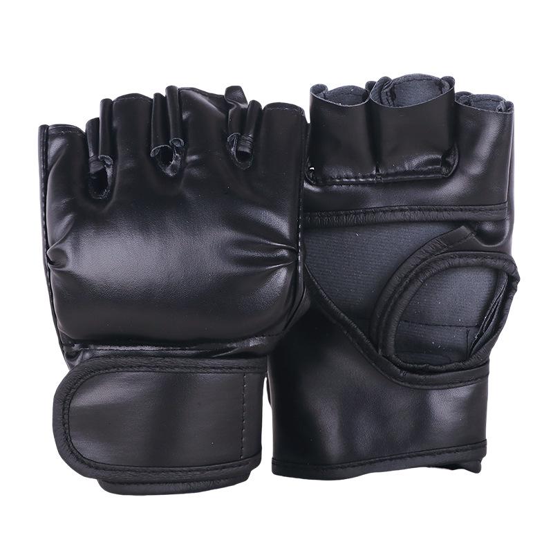 Halbfinger MMA Boxhandschuhe für Erwachsene und Jugendliche für Sanda, Muay Thai, UFC und Training