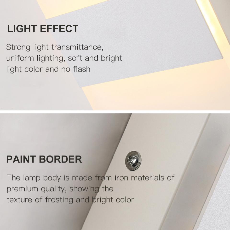 USB Recharge Wall Lamp Touch Motion Sensor Switch Indoor Acrylic Night Lights Bedroom Bedside Wall Sconce Nordic LED Wall Light