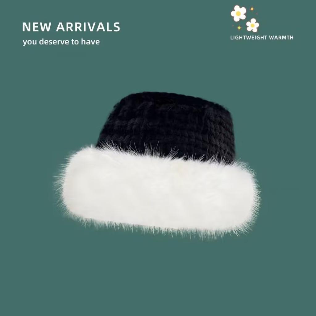 Women's Thickened Warm and Fashionable Ear Protecting Fisherman's Hat Imitation Mink Fur Windproof and Cold Proof Mongolian Basin Hat
