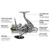 Big Spinning Fishing Reel 8000-14000 9000 10000 12000 Max Drag 20KG Sea Reel  Free Line Saltwater Freshwater Fish Pesca