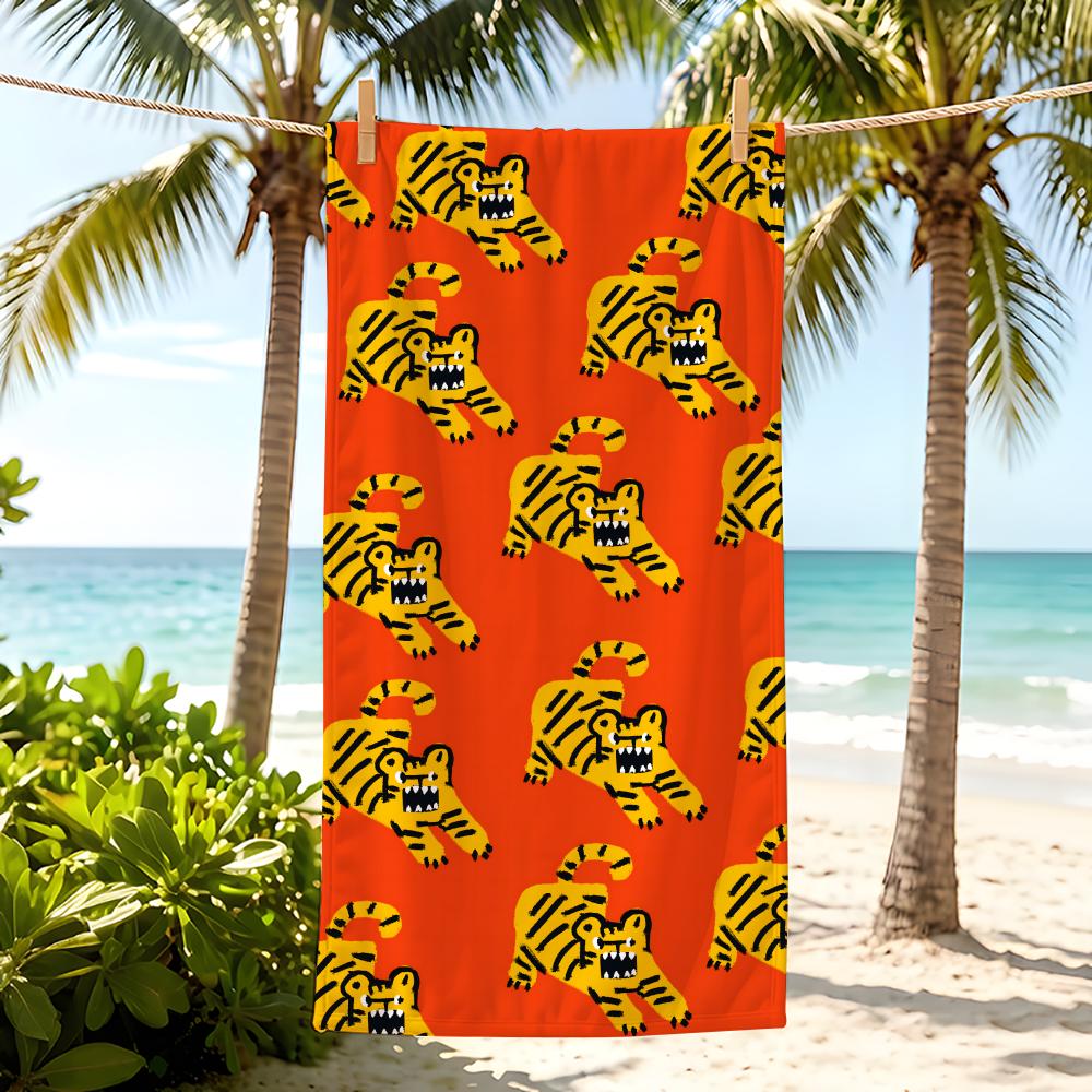 Tier T-Tiger Handtuch Fünf-Sterne-Hotelqualität Umweltfreundlich Ultraweich Dicke Handtücher & Strandtücher Fitnessstudio Dusche