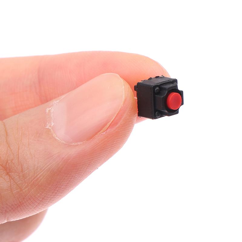 10ks Prachotěsný Tichý Červenohlavý Spínač Bezdrátová Myš Tlačítko Mikrospínač 6*6*7.3 DIY Příslušenství Tiché Tlačítko