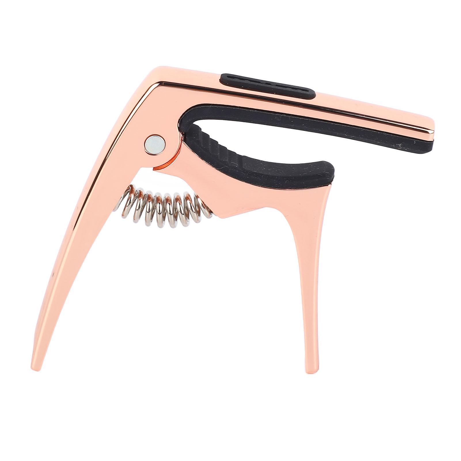 

Гитарный каподастр Металлический 3 в 1 Портативный для акустических, электрогитар, укулеле Аксессуары Розовое золото розового золота