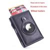 RFID Tracker AirTag Case: Carbon Fiber & Leather Money Clip Card Holder