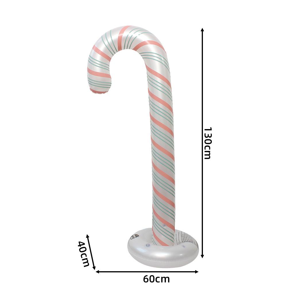 Inflatable Christmas Candy Cane Balloons Decor, Outdoor Indoor PVC Holiday Decorations For House Yard Lawn Xmas Party Supplies