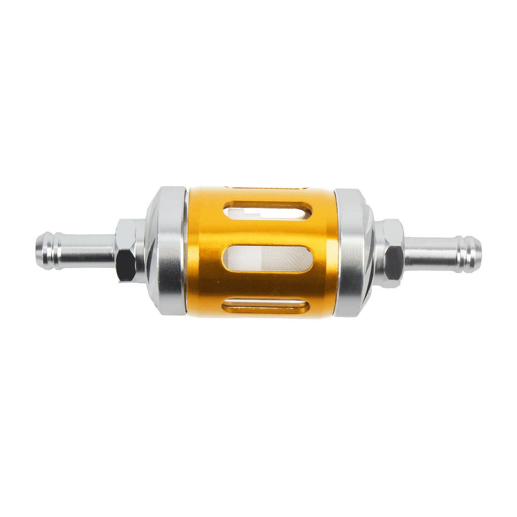 8mm Universal Motorcycle Gasoline Filter Glass CNC Aluminum For Yamaha Kawasaki KTM Honda Suzuki Motocross Dirt Pit Bike ATV