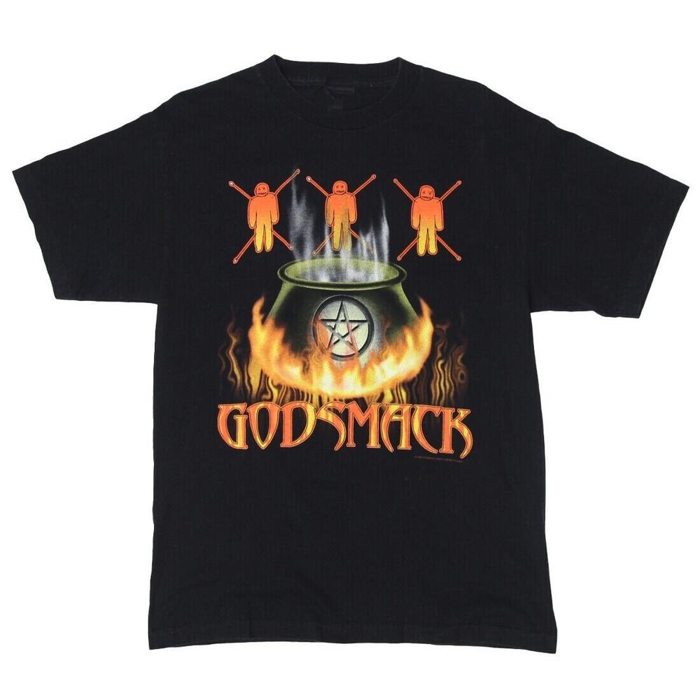 1999 Godsmack Tour All size Vtg Black Unisex Shirt C066 Unisex T-Shirt XXXXL