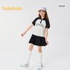 Balabala Girls' Summer Short-Sleeved Top & Skirt Set