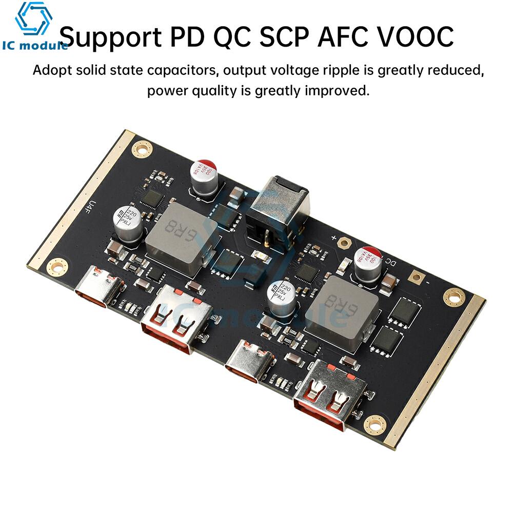 100W Schnelllade-Modul 100W Multi-Protokoll Intelligentes Schnelllade-Modul PD QC SCP AFC VOOC Schnellladegerät Leiterplatte