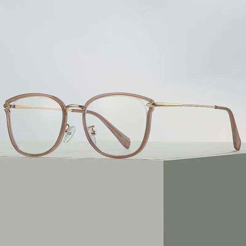 Xiaohongshu TR90 Fashion Trend Women's Large Frame Anti-Blue Light Glasses