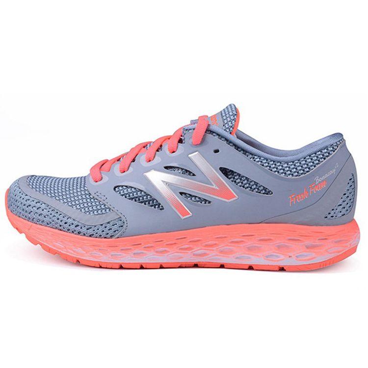 New Balance Nb Fresh Foam Boracay V2 Lace-Up Fabric Synthetic Leather Durable Breathable Low-Top Running Shoes Women sneaker Gray WBORASP2