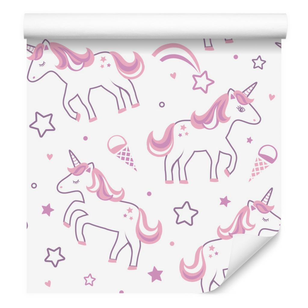 Unicorns among the stars wallpaper for living room and bedroom 50x1000
