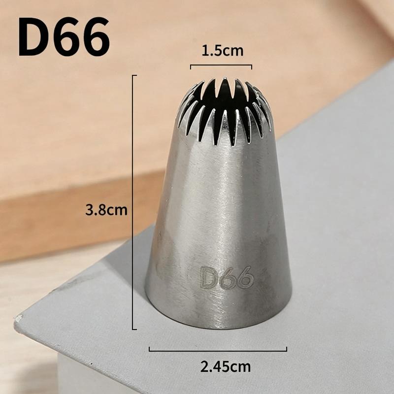 1 PCS Stainless Steel Pastry Nozzle Cake Decoration Set With Conversion Connector Baking Nozzles For Dessert Biscuit Cup Cake