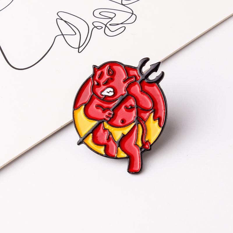 Halloween Creative Cartoon Character Alloy Drip Oil Brooch Badge