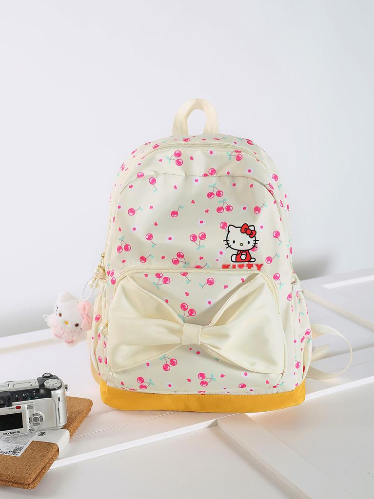 Schoolbag new hellokitty backpack nylon anti-splashing large-capacity bag for elementary school students and junior high school students
