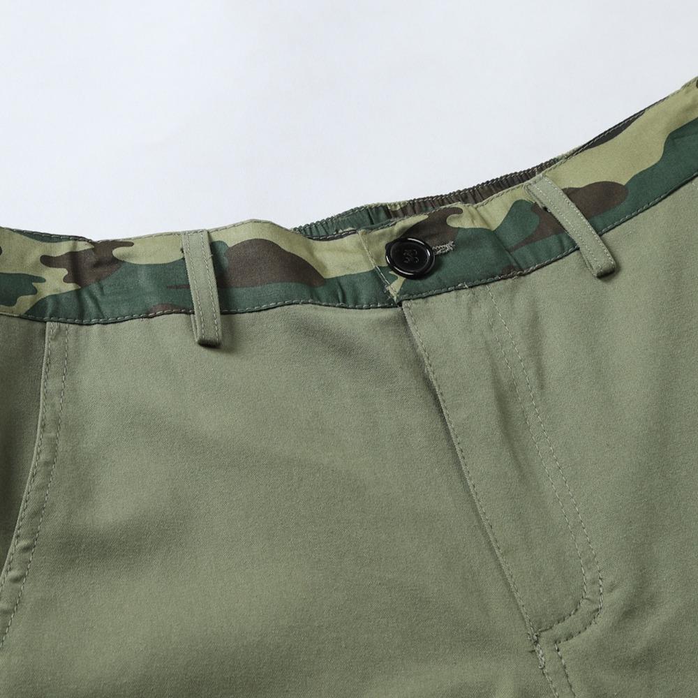 2025 New Men's Outdoor Beach Leisure Multi-pocket Camouflage Patchwork Shorts Fashion Men's Holiday Beach Shorts