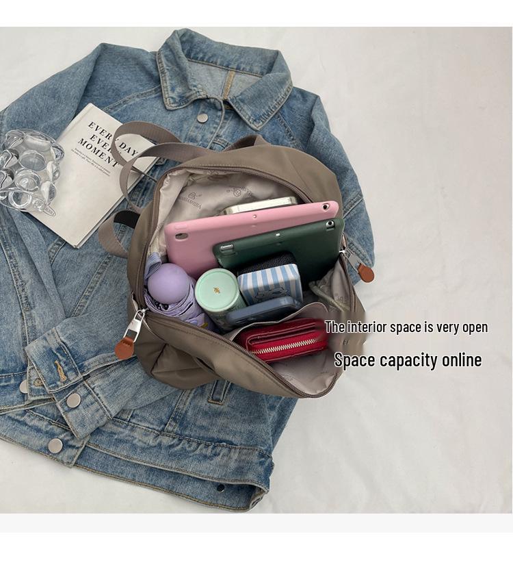 Korean Style Waterproof Nylon Backpack for Women - Large Capacity Commuter and Mummy Bag