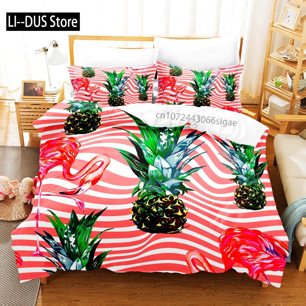 Firebird Bedding Set Single Twin Full Queen King Size Flamingo ed Set Aldult Kid Bedroom Duvetcover Sets 3D Anime Animal 037
