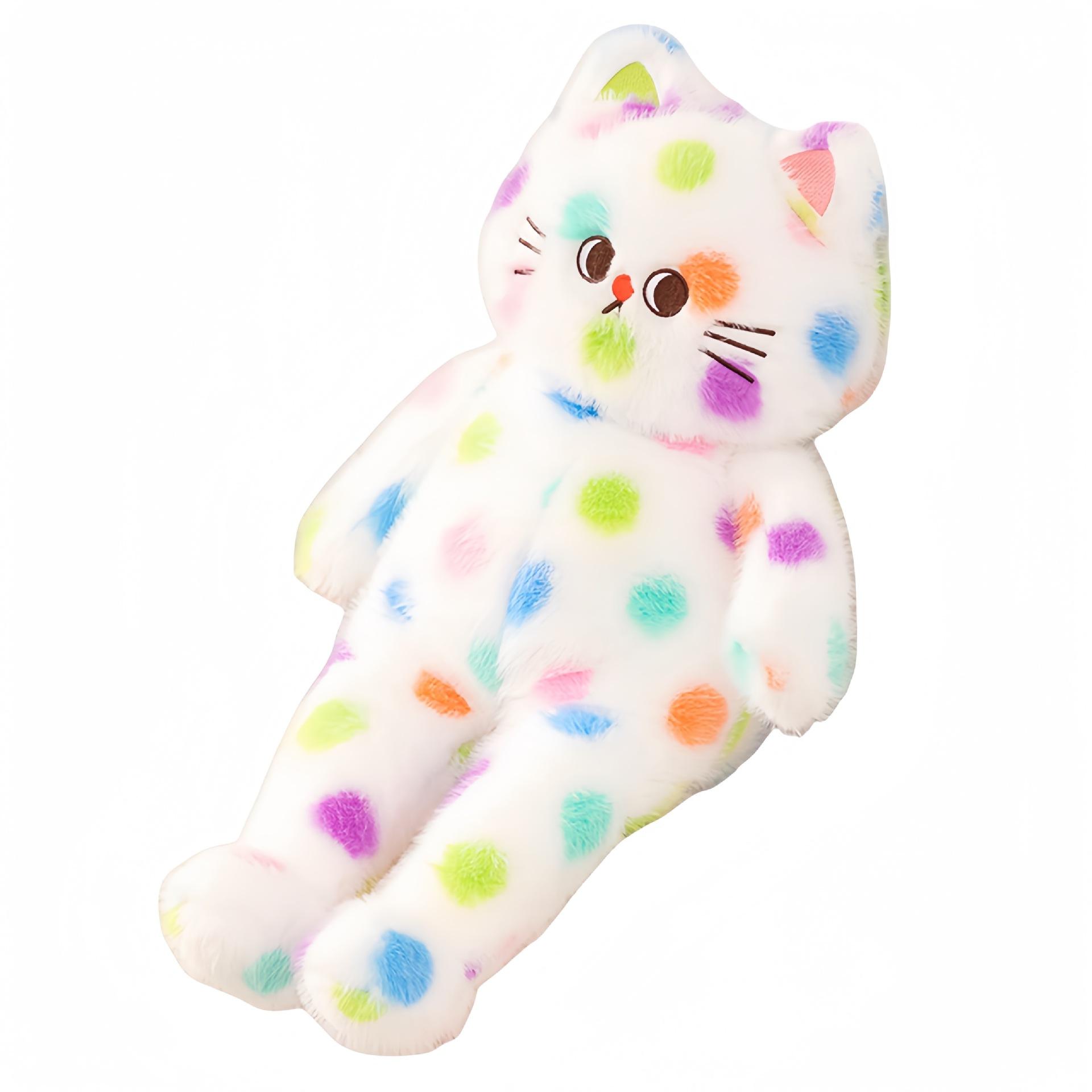 

Красочная плюшевая игрушка-подушка в пятнышко для детей, подарок на день рождения, набитая хлопком ПП