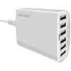 USB Charger CIVIE High Speed 60W Multiport USB Charger 6-Port USB Desktop Charger Station Hub with PowerSmart Technology for Smartphone, iPhone,